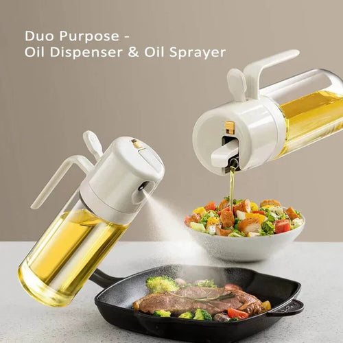 2-in-1 Oil Sprayer & Dispenser Bottle