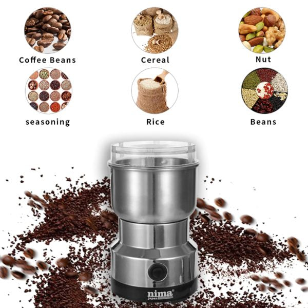 Nima Japani Multi Purpose Electric Grinder | Automatic Coffee Spice Bean Grinder