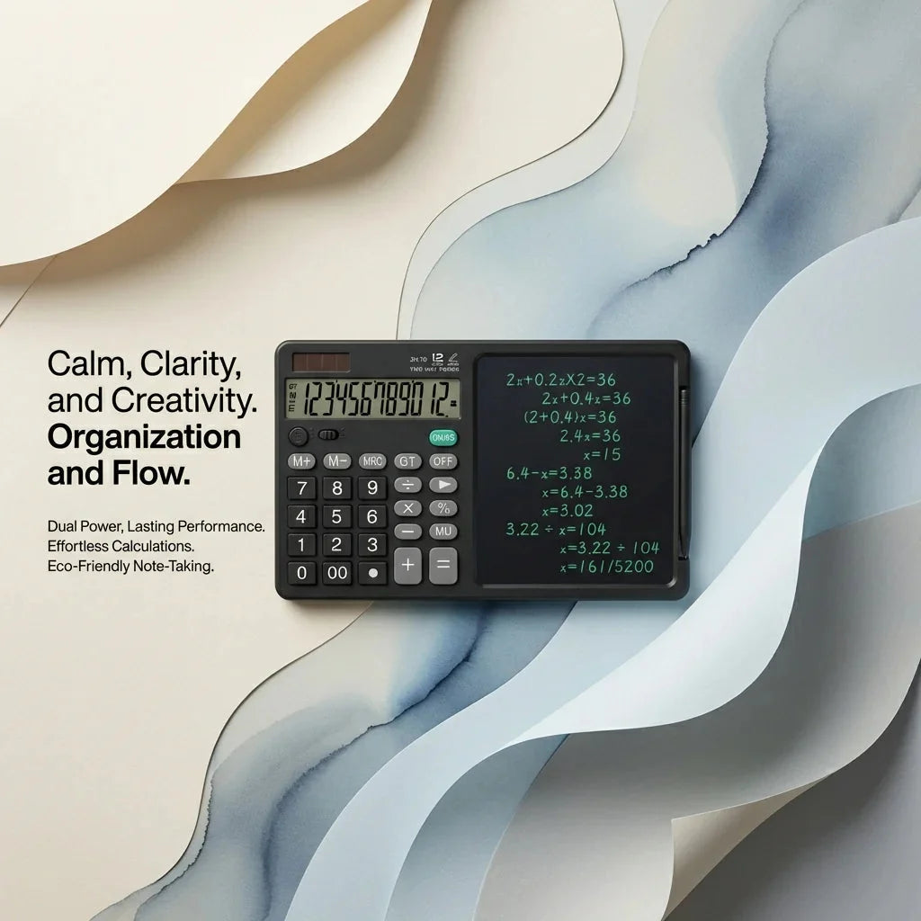 Dual-Function Calculator & Writing Tablet