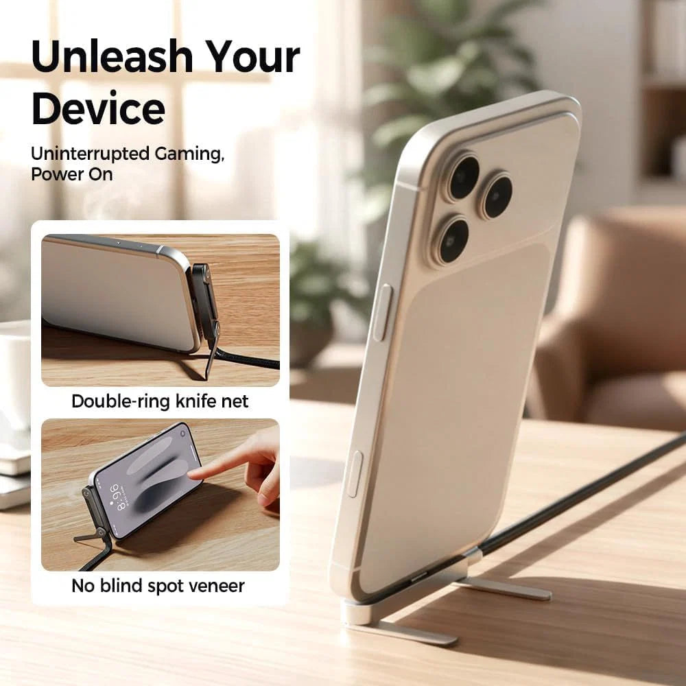 2 In 1 Cable With Mobile Stand, Charging Cable With Phone Bracket and Stand
