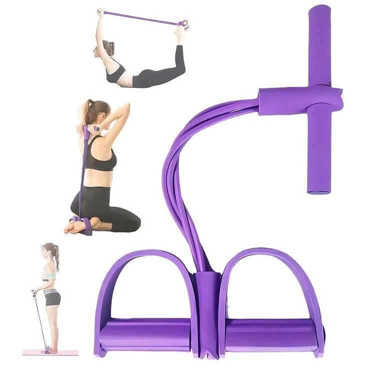 Multifunction Pedal Resistance Band Exerciser – Full Body Workout Toning Band