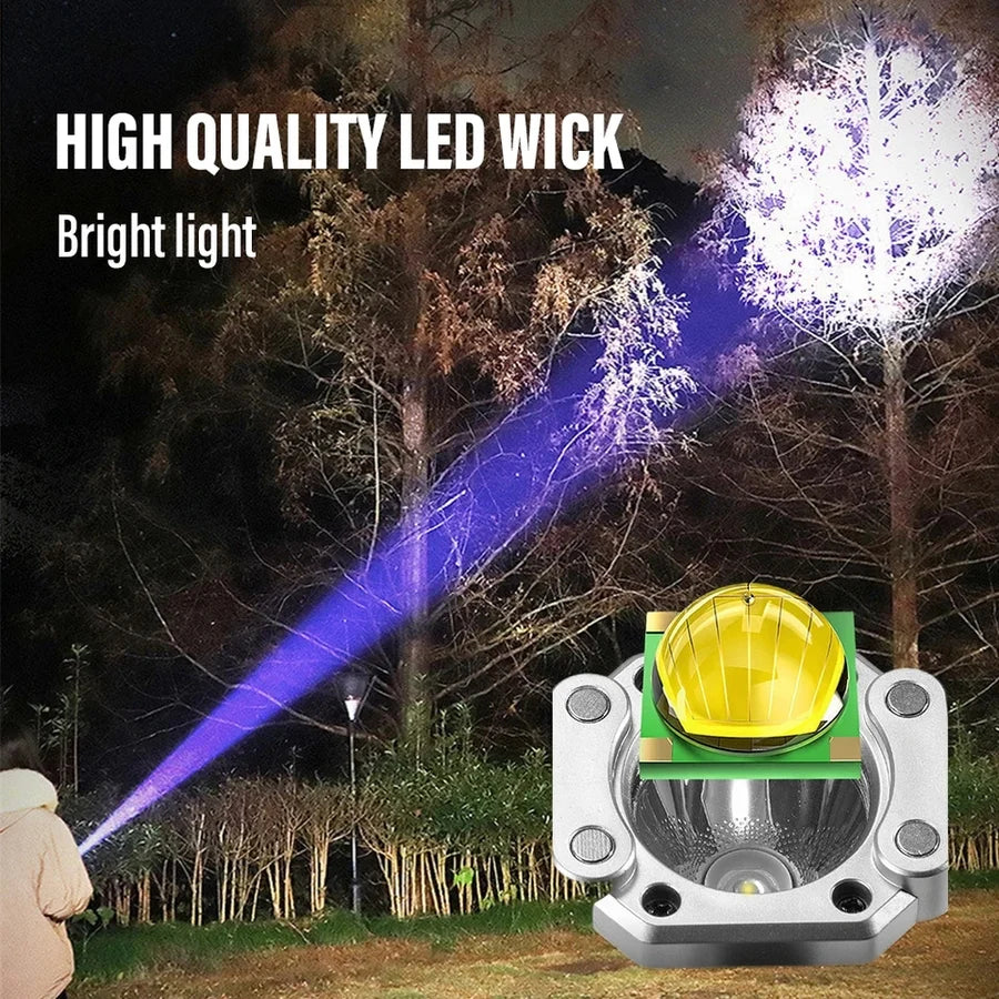 Multifunction Emergency Hammer Flashlight With Power Bank