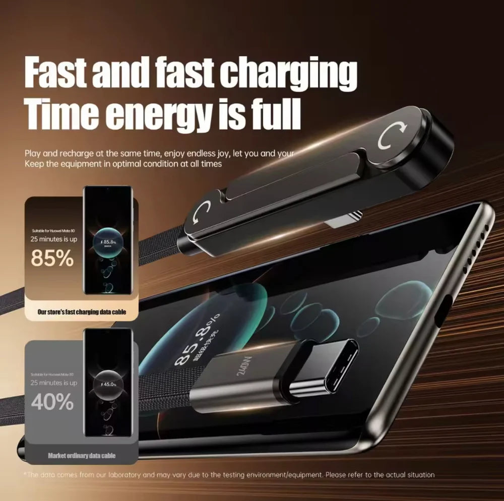 2 In 1 Cable With Mobile Stand, Charging Cable With Phone Bracket and Stand