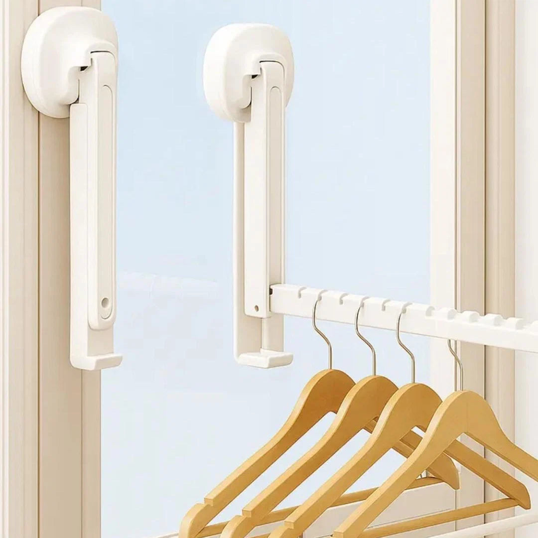 Foldable Wall-Mounted Hanger Rack
