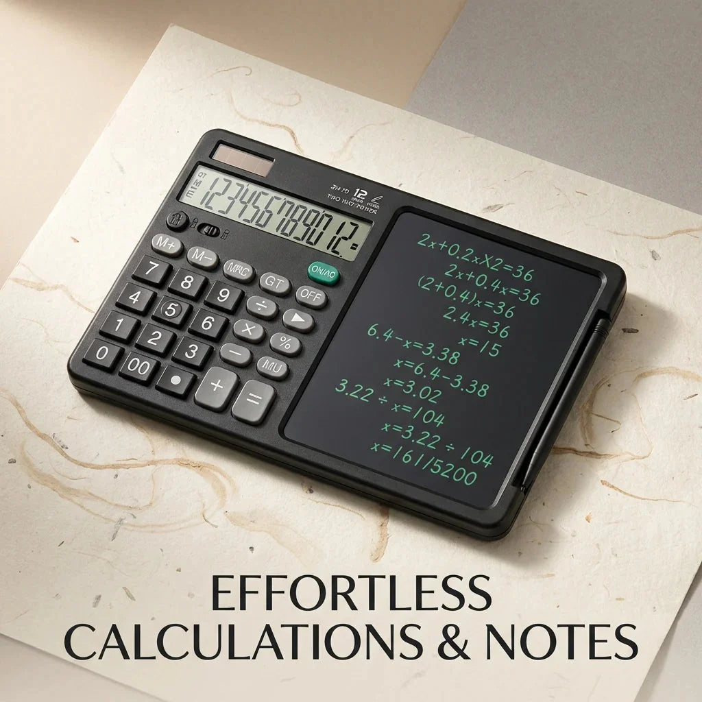 Dual-Function Calculator & Writing Tablet