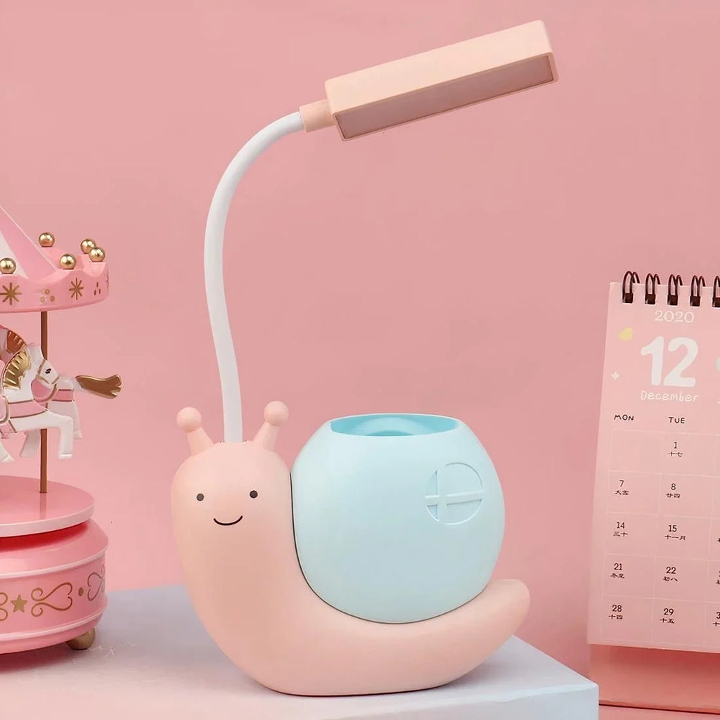 Snail Desk Lamp with Pen Holder