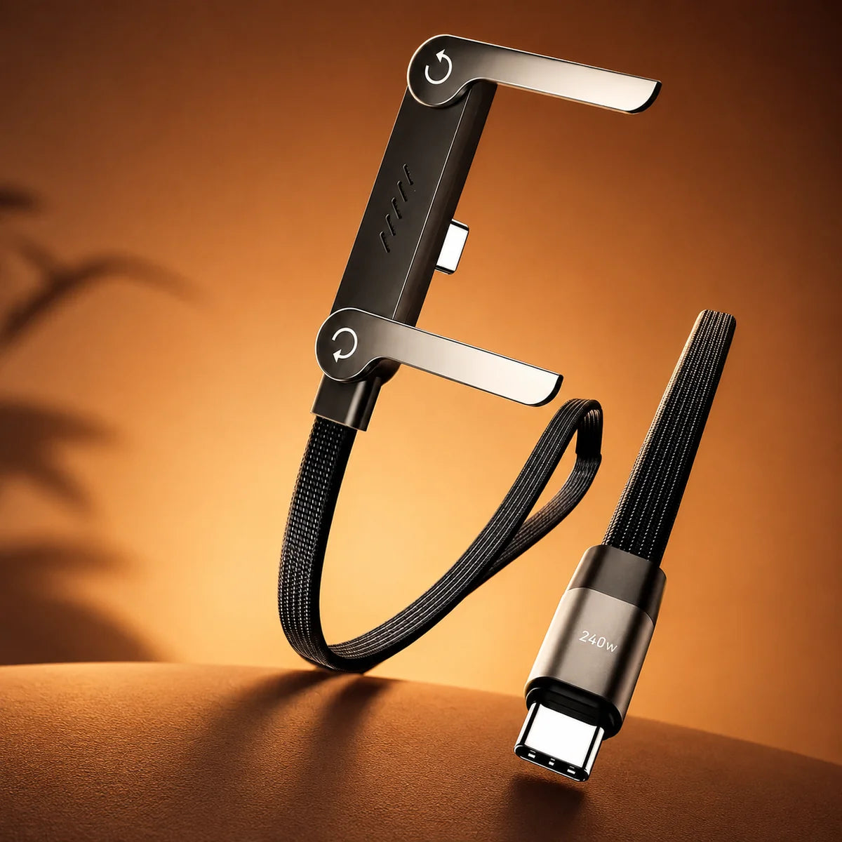 2 In 1 Cable With Mobile Stand, Charging Cable With Phone Bracket and Stand