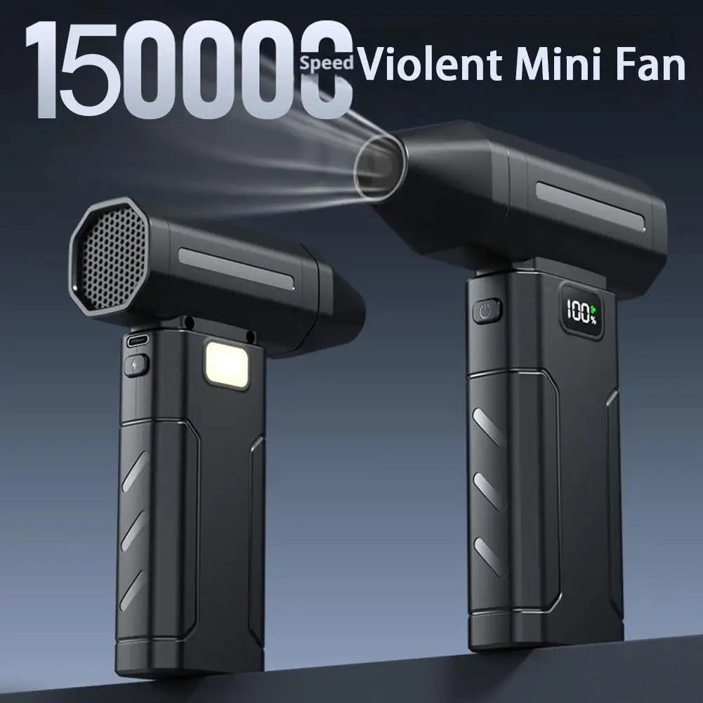 X8 Dust Blower High Speed Turbo Violent Fan 5-Speed Handheld Jet Blower with Screen Display for Cleaning