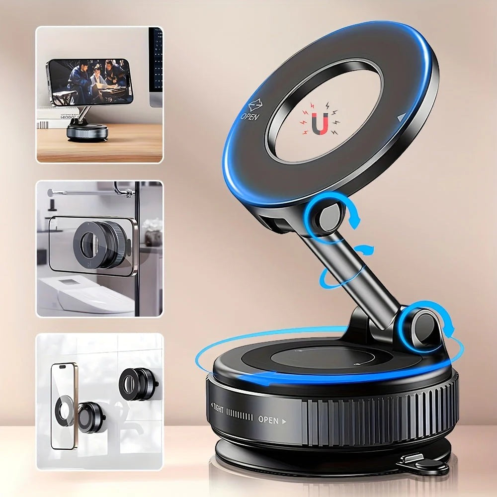 Magnetic Vacuum Suction Car Phone Mount