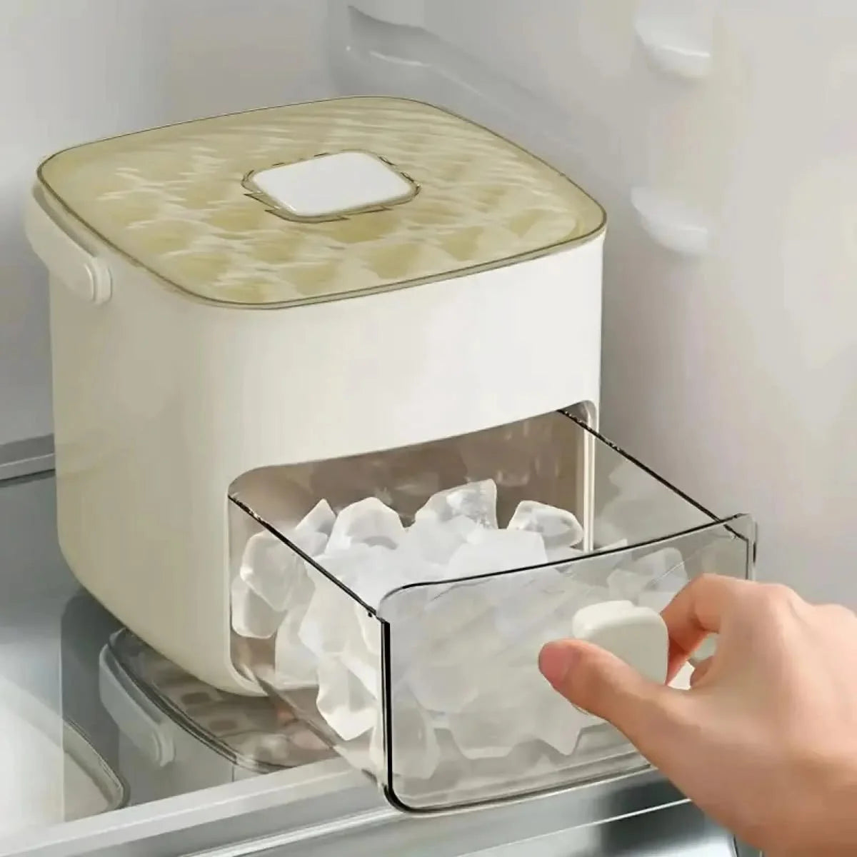 Large Capacity Double-Layer Portable Ice Box