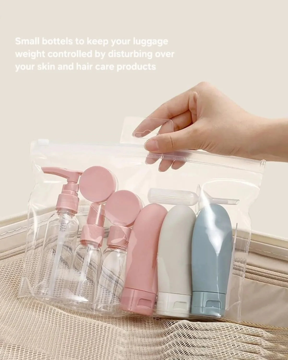Travel Toiletry Bottle Set – Leakproof Refillable Travel Kit (8-Piece)