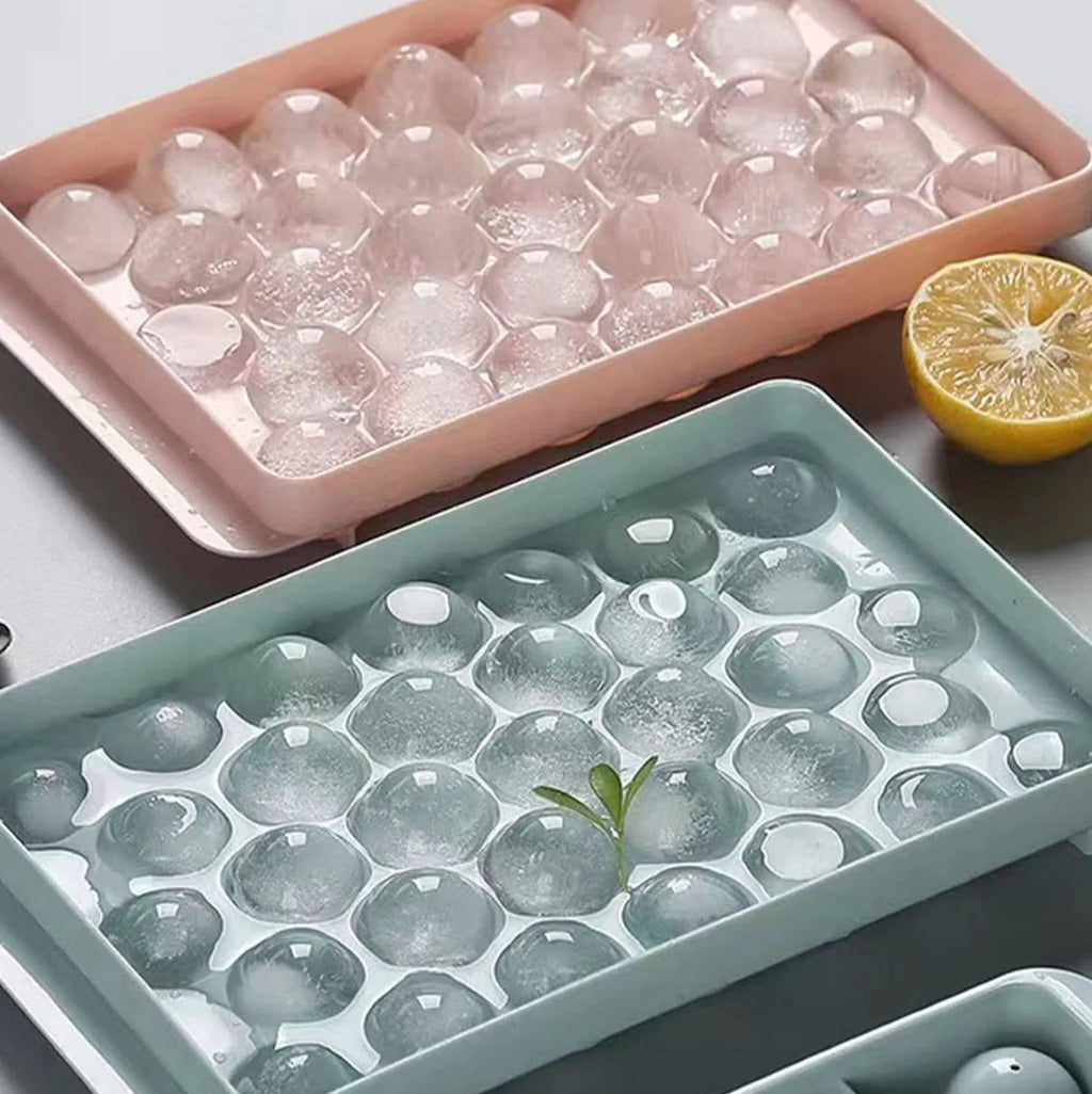 Round Ice Ball Tray with Lid