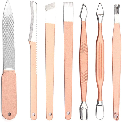 16 PCs Nail Clipper/Manicure & Pedicure Kit-Rose