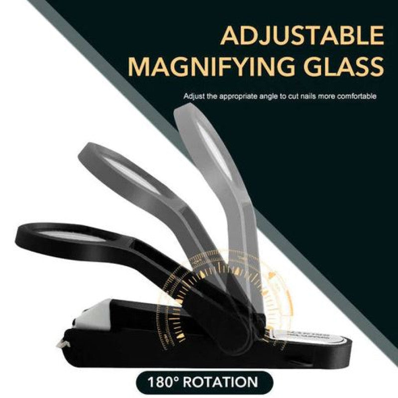 Nail Clippers With Magnifying Glass & Light