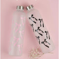 1L Aesthetic Water Bottle With Bow Print
