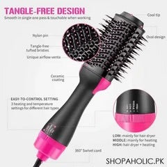 4 in 1 Hot Hair Brush & Straightener