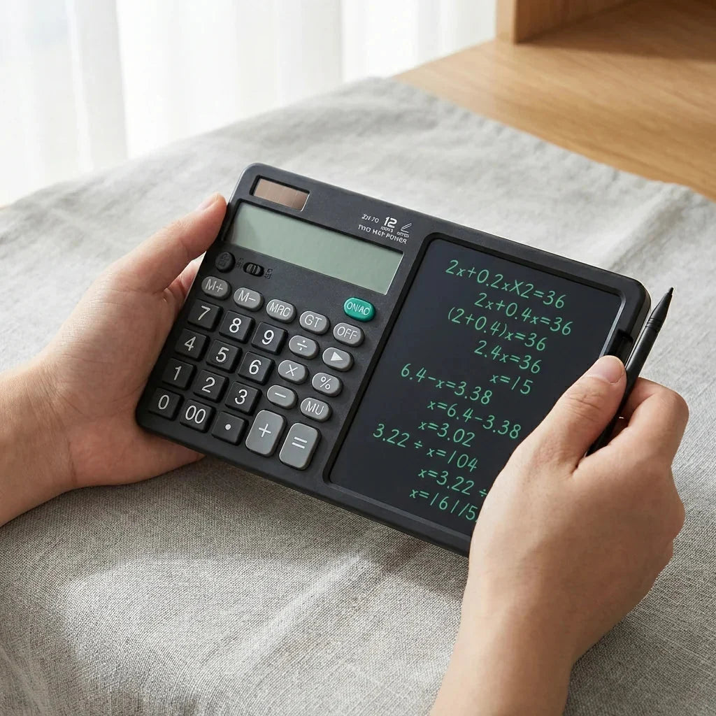 Dual-Function Calculator & Writing Tablet