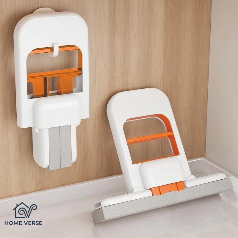 Foldable Desktop Mop, Mini Sponge Mop, Portable Mini Self Squeezing Wet Dry Mops For Bathroom & Kitchen