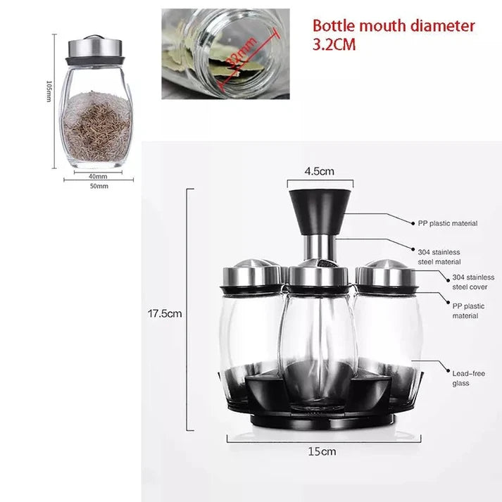 360° Rotating Spice Storage Container