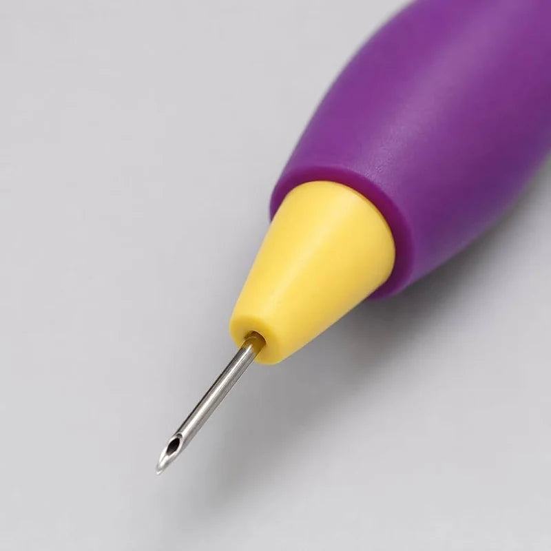 Embroidery Punch Pen with Needle Accessories, Creative Punch Needle Rug Making Kit, Adjustable Punch Needle Kit