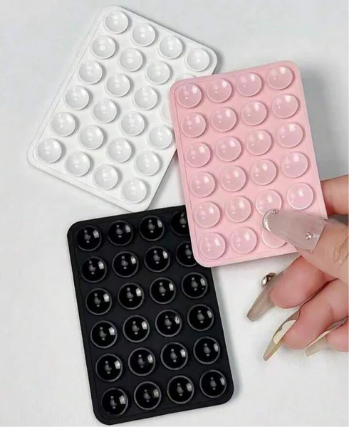 Multi-Color Suction Grip Pad for Mobile & Accessories – Anti-Slip Universal Holder (High Quality) (Double Sided)
