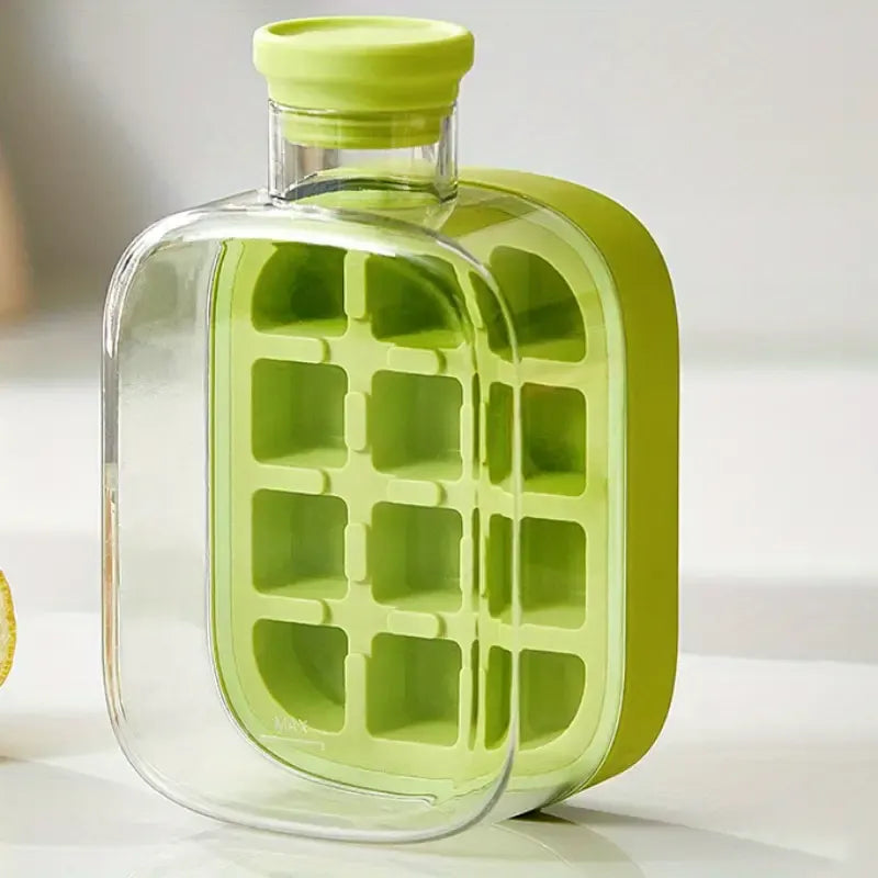 Push-Pop Ice Cube Tray with Lid & Funnel