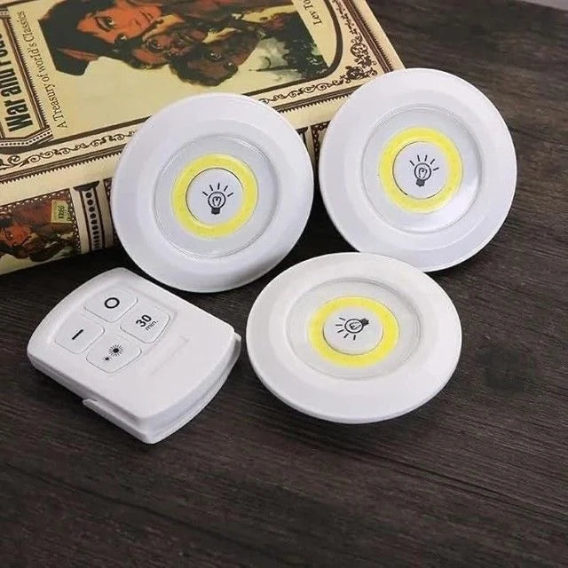 Wireless LED Puck Lights with Remote Control