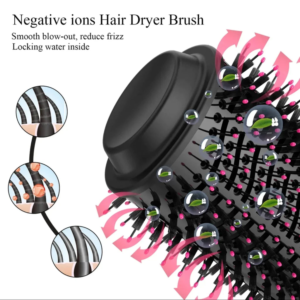 4 in 1 Hot Hair Brush & Straightener