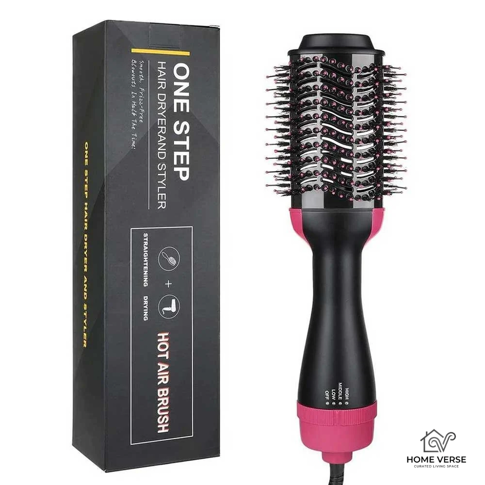 4 in 1 Hot Hair Brush & Straightener